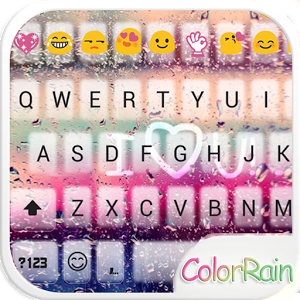 COLOR RAIN Emoji Keyboard Skin