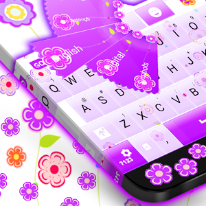 Flowers keyboard theme